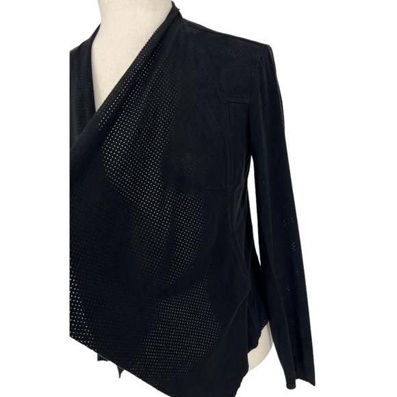 Liverpool Perforated Drape-front Jacket | Extra Small - Picture 5 of 8